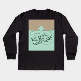 "Kilroy Was Here" Illusion Kids Long Sleeve T-Shirt